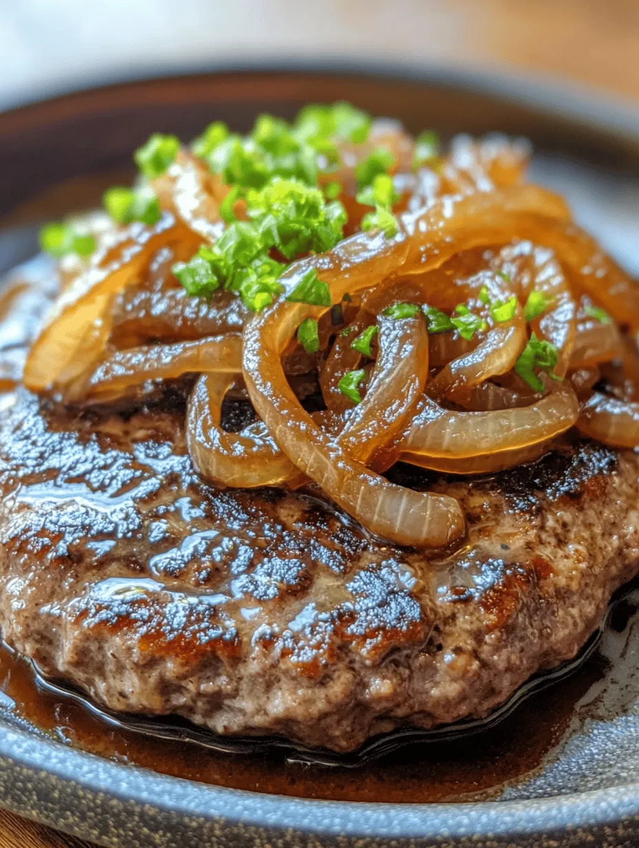 Savory Hamburger Steak with Onions and Gravy: A Hearty Classic Recipe