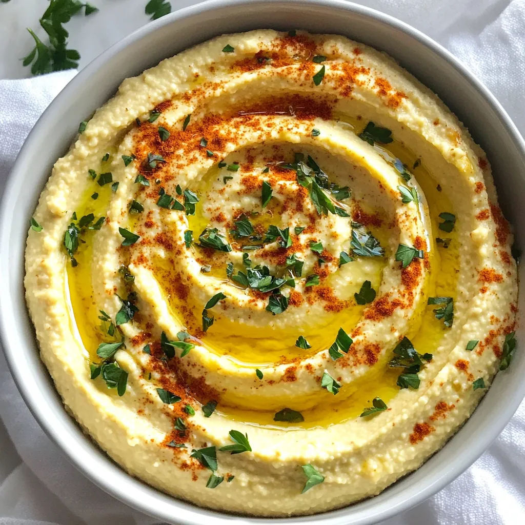 Creamy Roasted Garlic Hummus Simple and Flavorful Dip