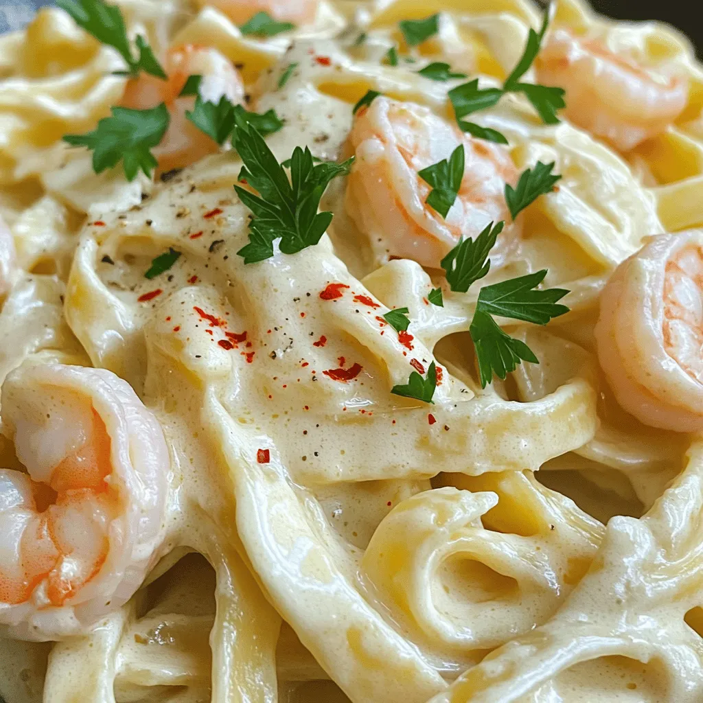 Creamy Garlic Shrimp Alfredo Recipe