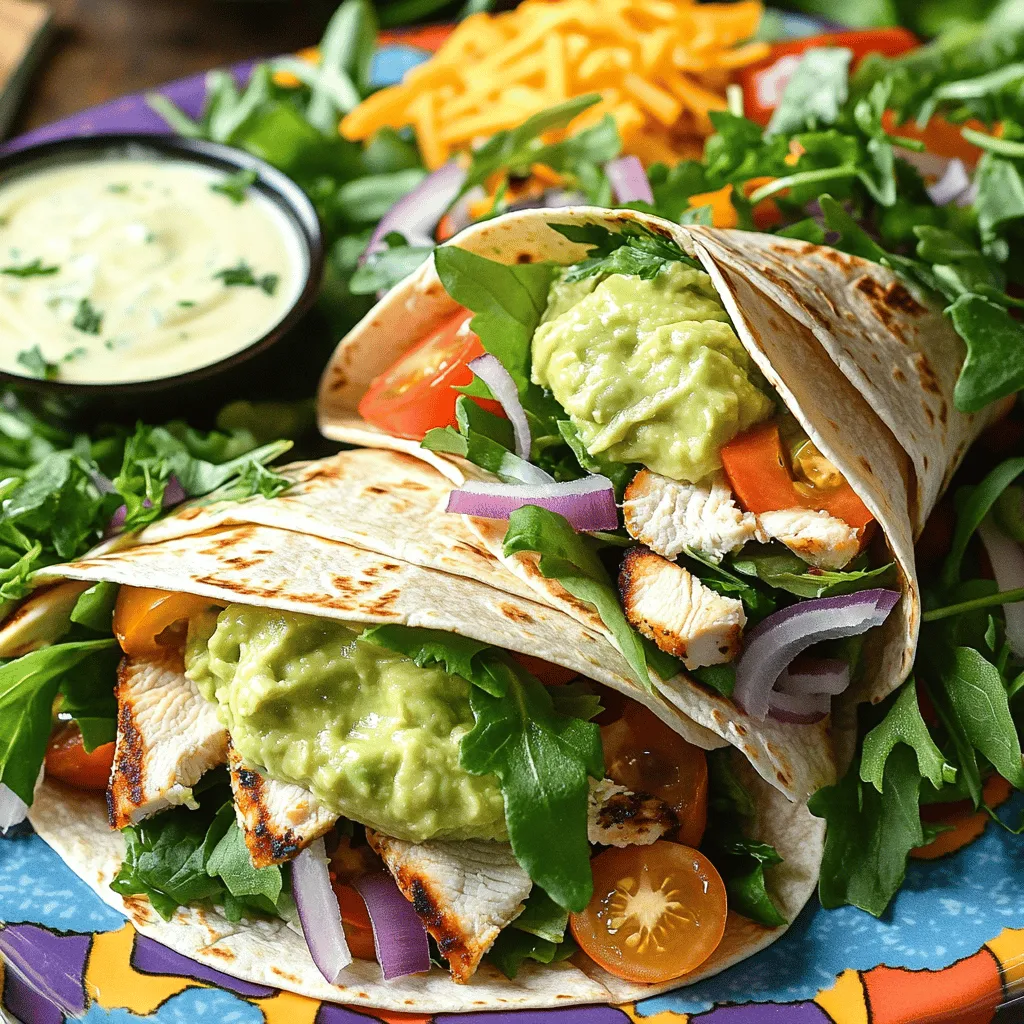 Quick Avocado Ranch Chicken Wraps Easy and Tasty Meal