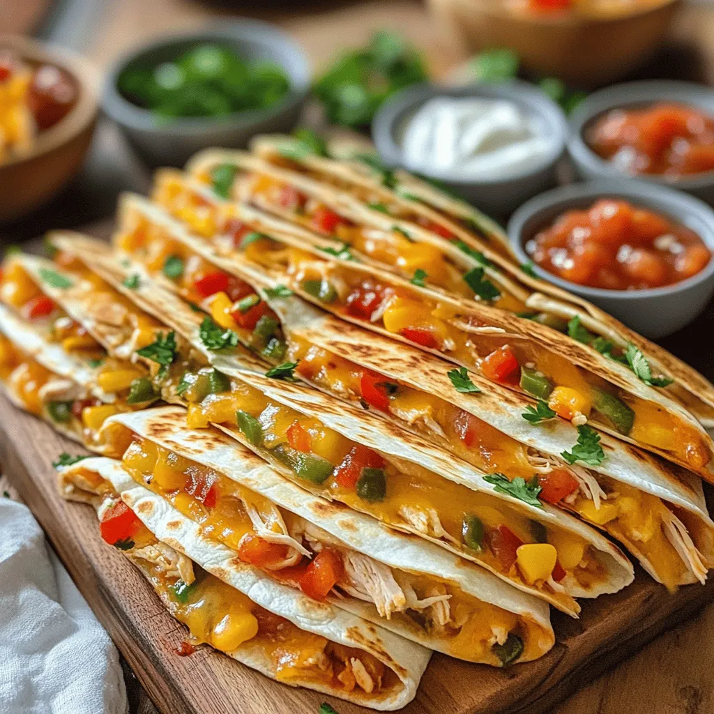 Cheesy Chicken Fiesta Quesadillas: A Flavorful Journey into Mexican Cuisine