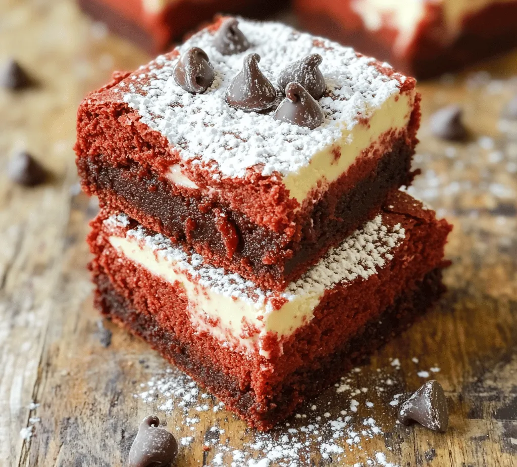 Red velvet desserts have taken the culinary world by storm, captivating both bakers and dessert enthusiasts alike with their striking color and rich flavors. Originating from the Southern United States, the red velvet cake has evolved into an array of delightful treats, ranging from cupcakes to cookies, each promising a unique twist on the classic flavor profile. Among these creations, fudgy red velvet brownies stand out as a decadent choice that combines the beloved attributes of traditional red velvet with the chewy, rich texture of brownies. Perfect for special occasions or a cozy night in, these brownies are sure to impress with their vibrant hue and creamy swirls.