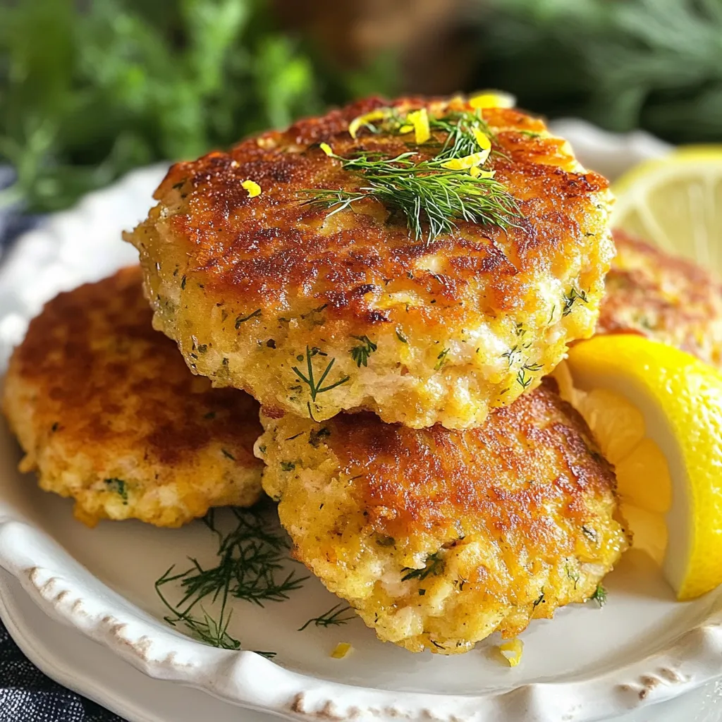 Lemon Dill Salmon Cakes Flavorful and Simple Recipe