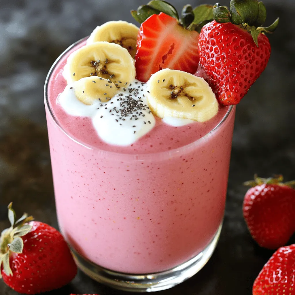 Strawberry Banana Smoothie Easy and Delicious Recipe