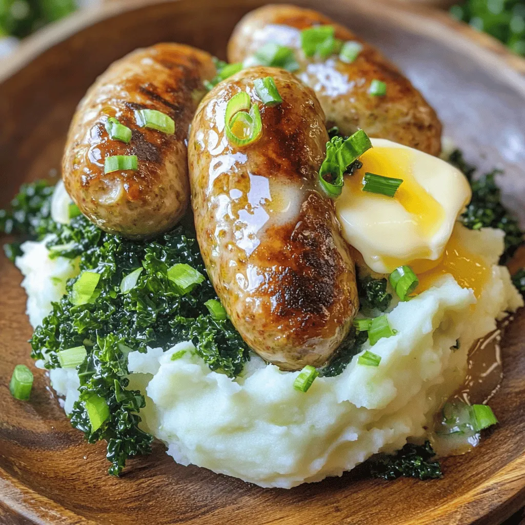 Irish Bangers and Colcannon Mash Flavorful Comfort Meal
