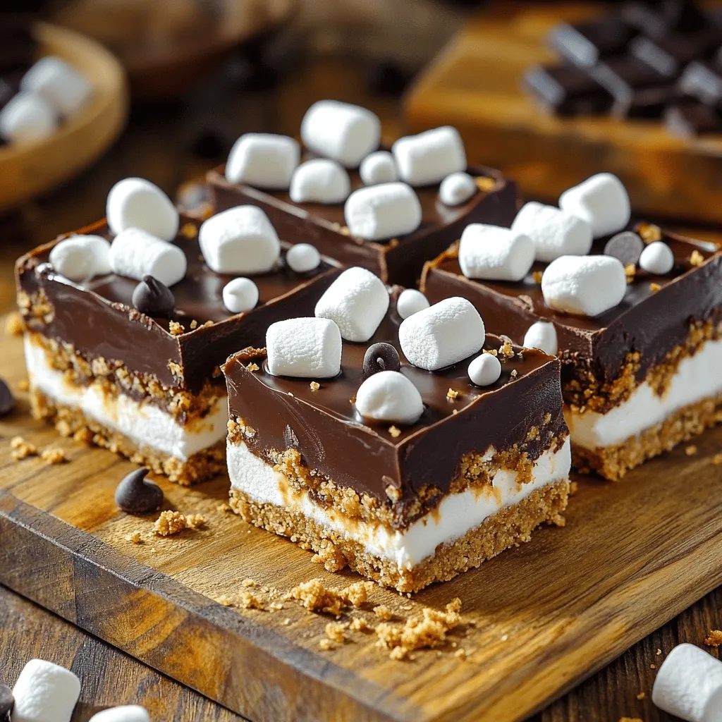 No-Bake S’mores Fudge Bars Simple and Tasty Treat