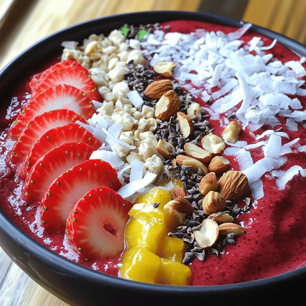 Red Velvet Protein Smoothie Bowl Tasty and Energizing