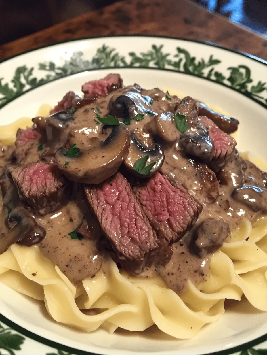 Creamy Beef Stroganoff with Egg Noodles: A Delicious Comfort Food