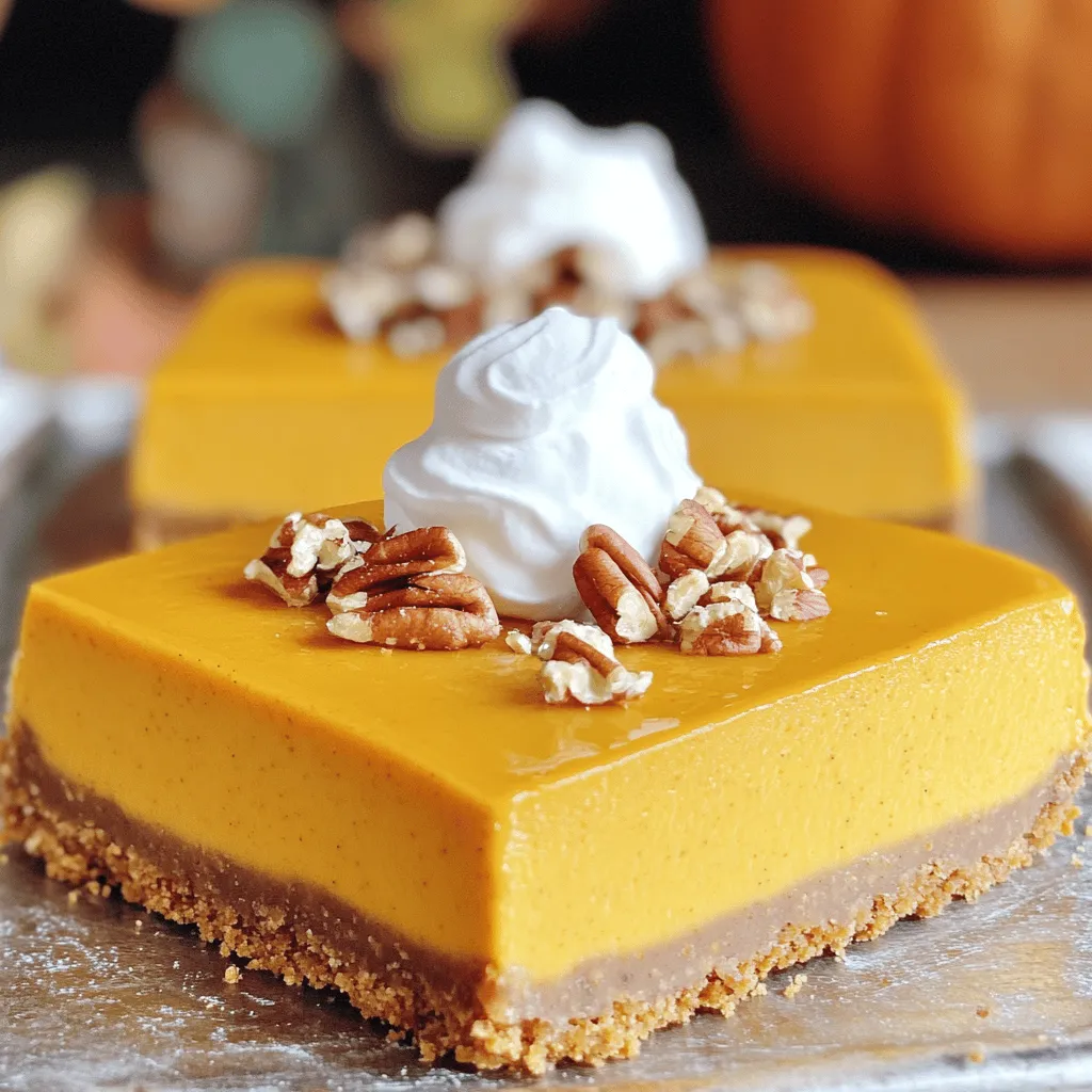 Pumpkin Spice Cheesecake Squares Irresistible Treat