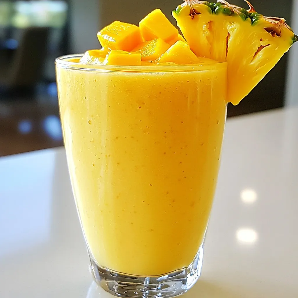 Mango Pineapple Smoothie Healthy and Refreshing Treat