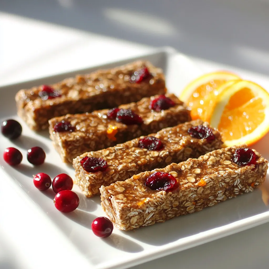 Cranberry Orange Energy Bars Packed with Nutrition