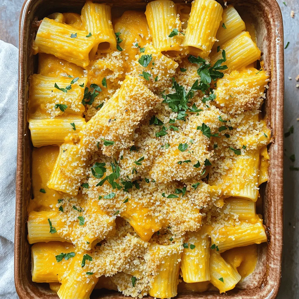 Pumpkin and Gruyere Rigatoni Creamy Comfort Food