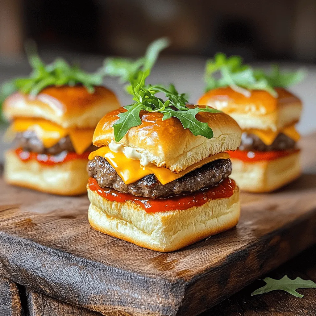 Cheeseburger sliders with Hawaiian rolls are small, tasty burgers that are easy to make. They use sweet Hawaiian rolls, which add a soft texture and flavor. This recipe makes perfect mini cheeseburgers for parties or family meals.