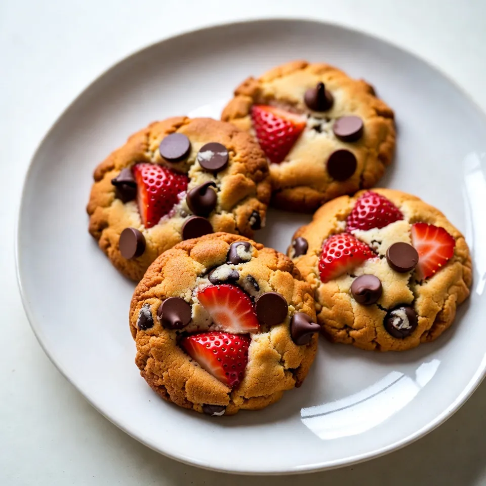 Strawberry Chocolate Chip Cookies Delightful and Easy