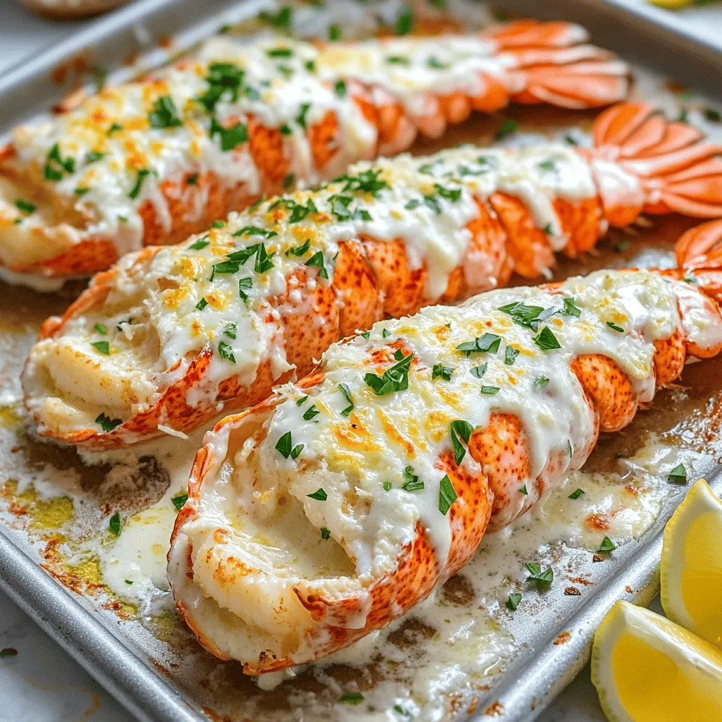 Garlic Parmesan Alfredo Lobster Tails: A Decadent Seafood Delight