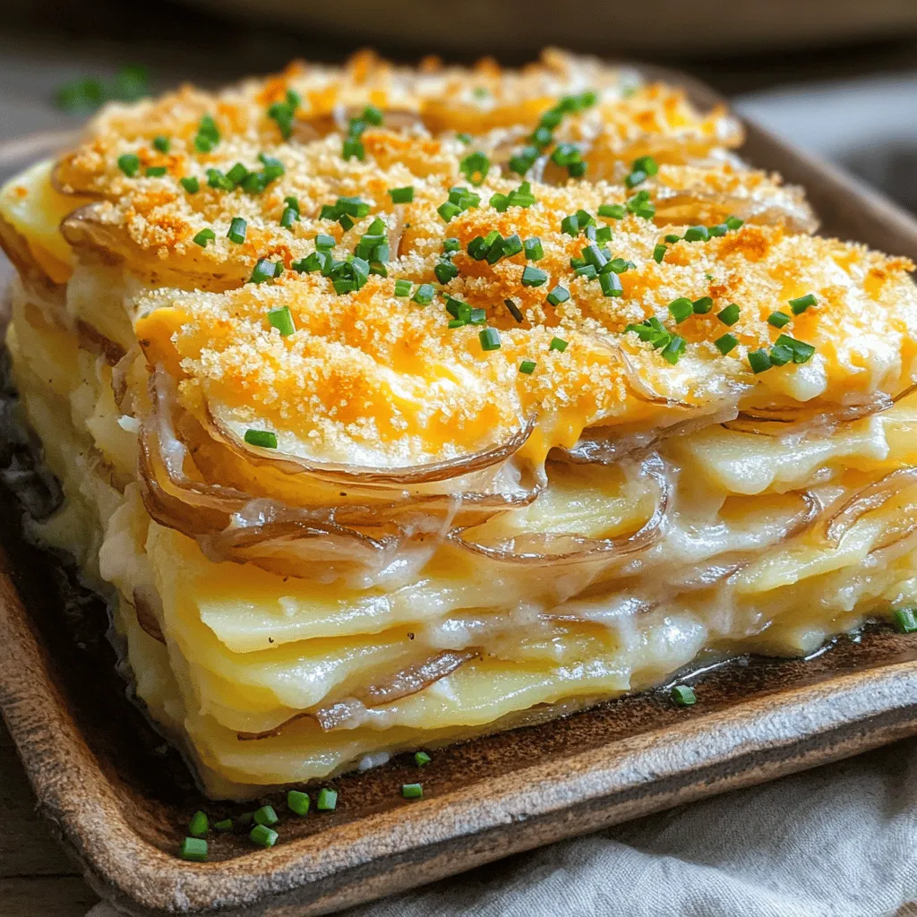 Indulge in Comfort: Crispy Onion Scalloped Potatoes Recipe
