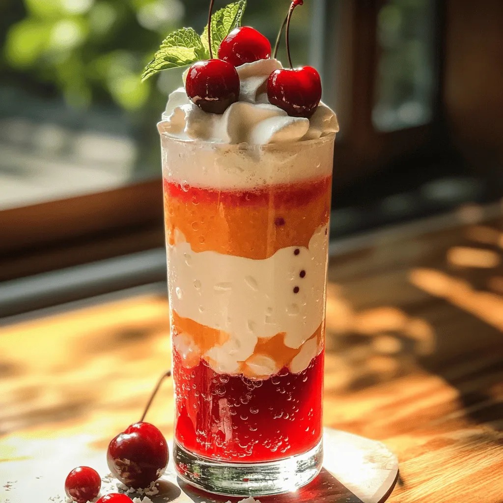 Cherry Italian Cream Sodas Refreshing Summer Treat