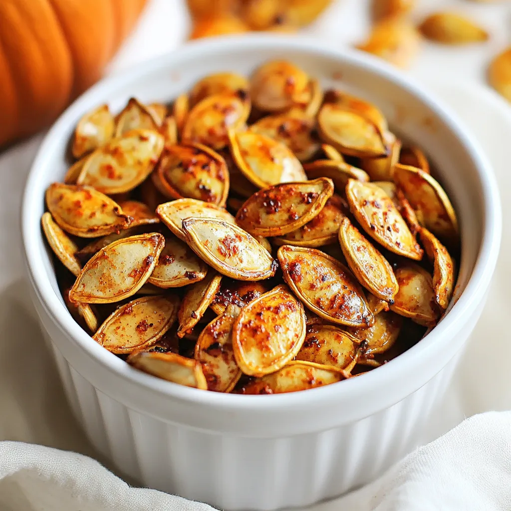 Spicy Roasted Pumpkin Seeds Crunchy and Flavorful Snack