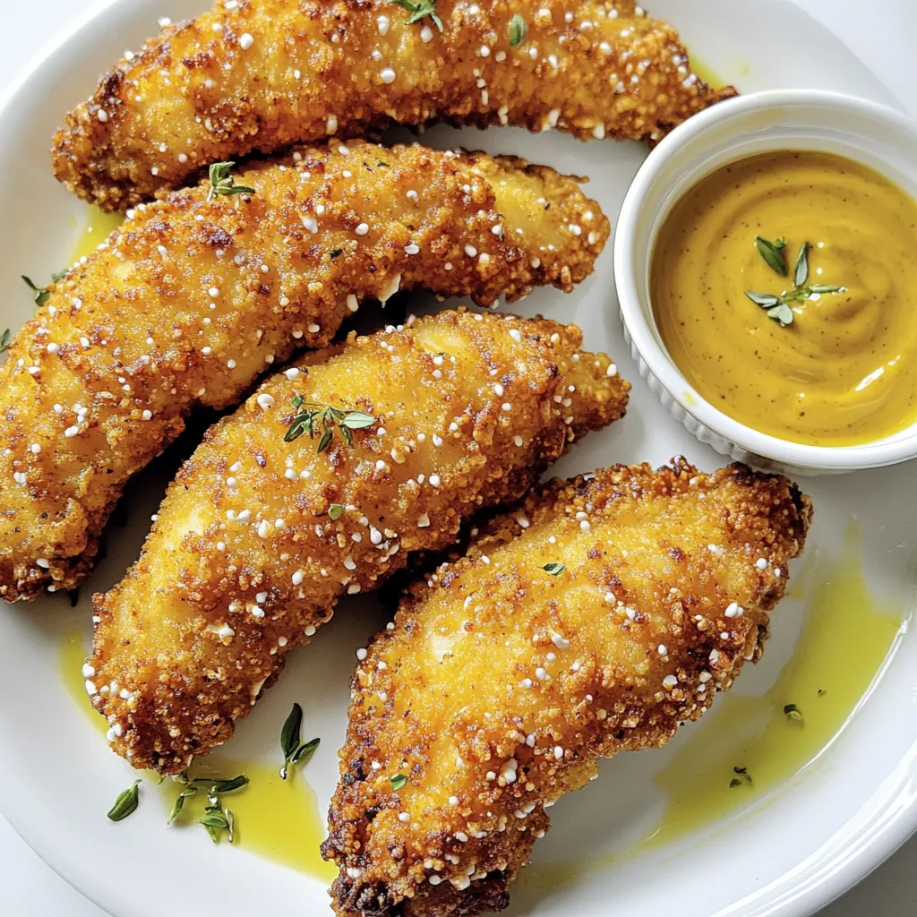 Honey Mustard Pretzel Chicken Tenders Crunchy Delight