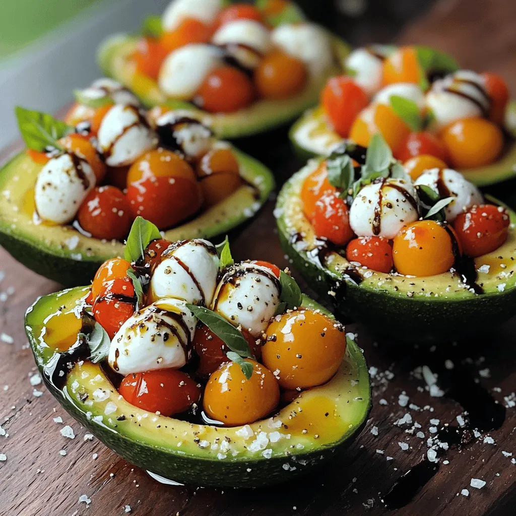 Caprese Stuffed Avocado Flavorful Easy Recipe