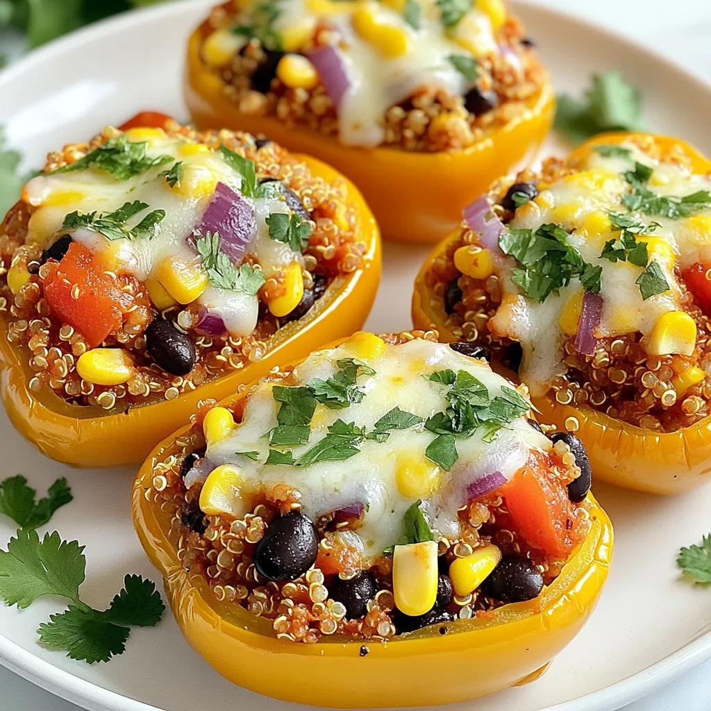 Southwest Quinoa Stuffed Peppers Flavorful Recipe