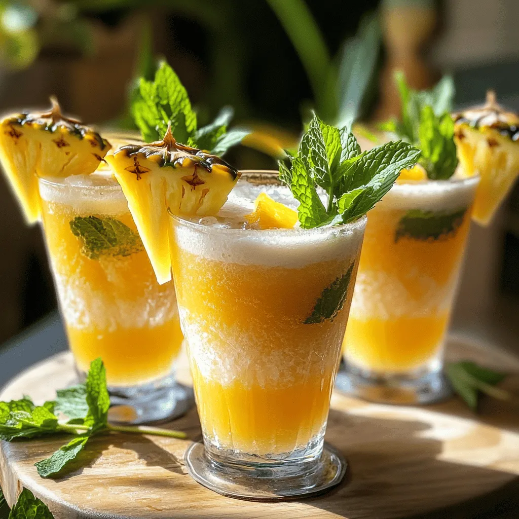 Tropical Pineapple Paradise: A Refreshing Escape into Tropical Flavors