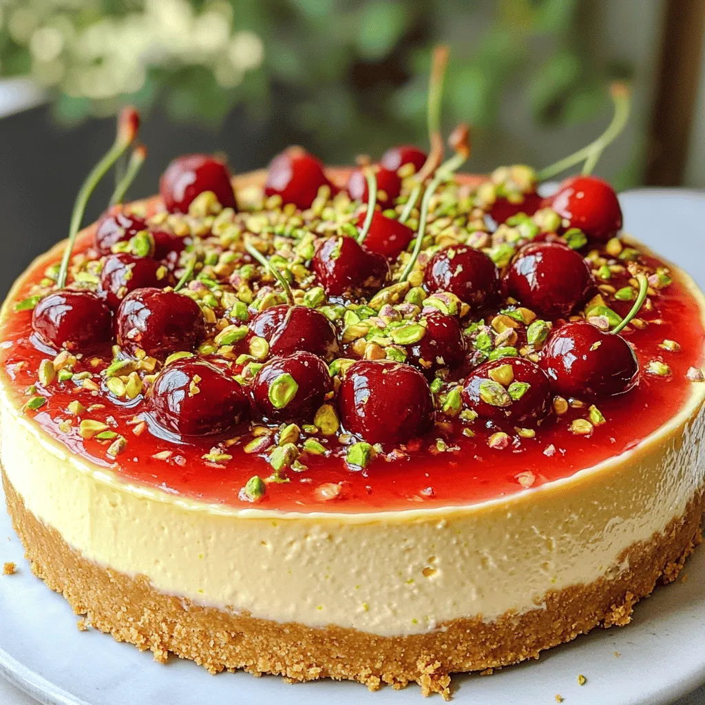 Luscious Lemon-Lime Cherry Pistachio Cheesecake Recipe