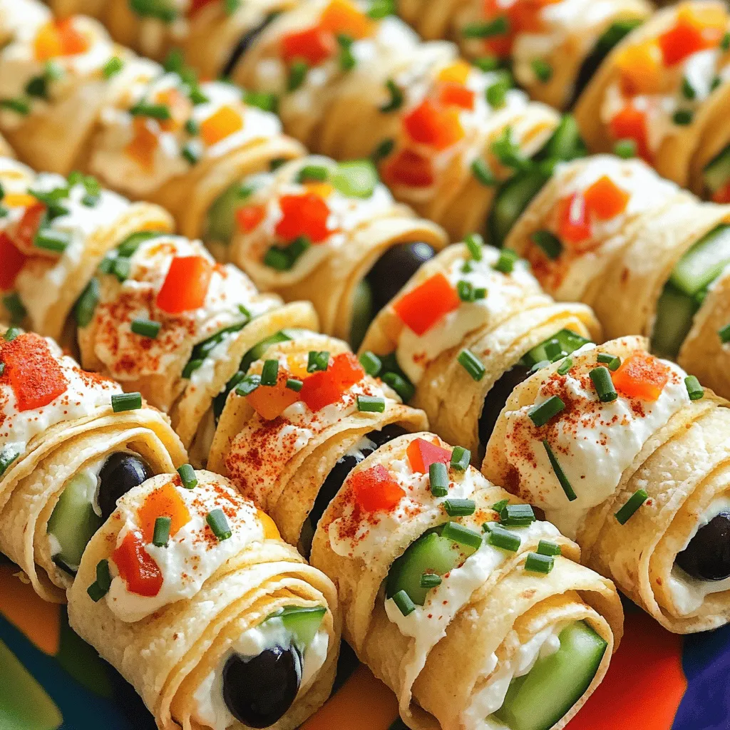 To make cream cheese tortilla bites, you need simple ingredients. You will need: