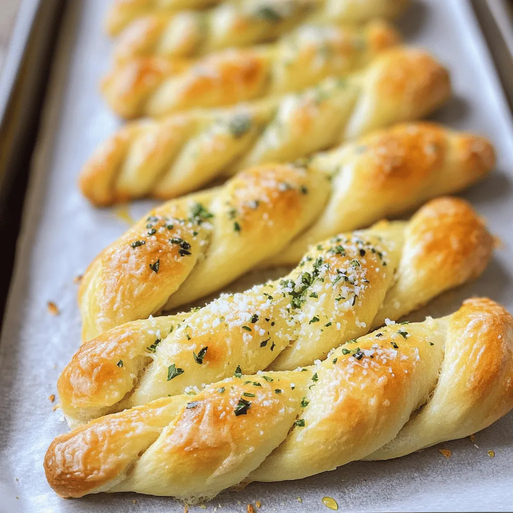 Garlicky Herb Butter Breadsticks Recipe