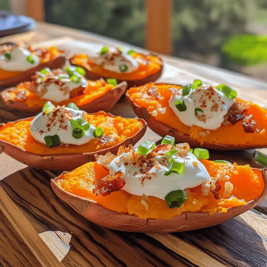 Loaded Sweet Potato Skins Flavorful and Easy Treat
