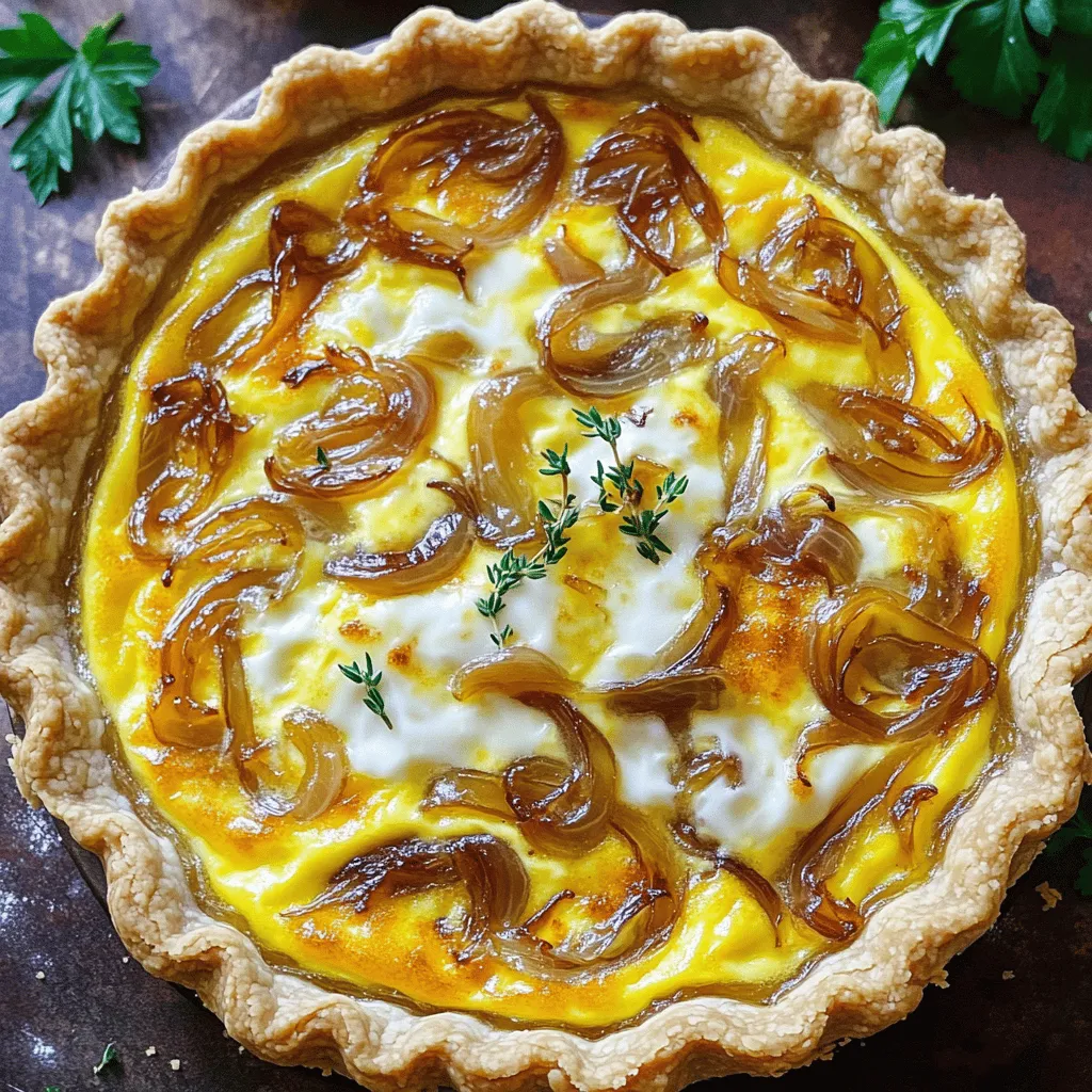 Caramelized Onion Swiss Quiche Tasty and Savory Meal