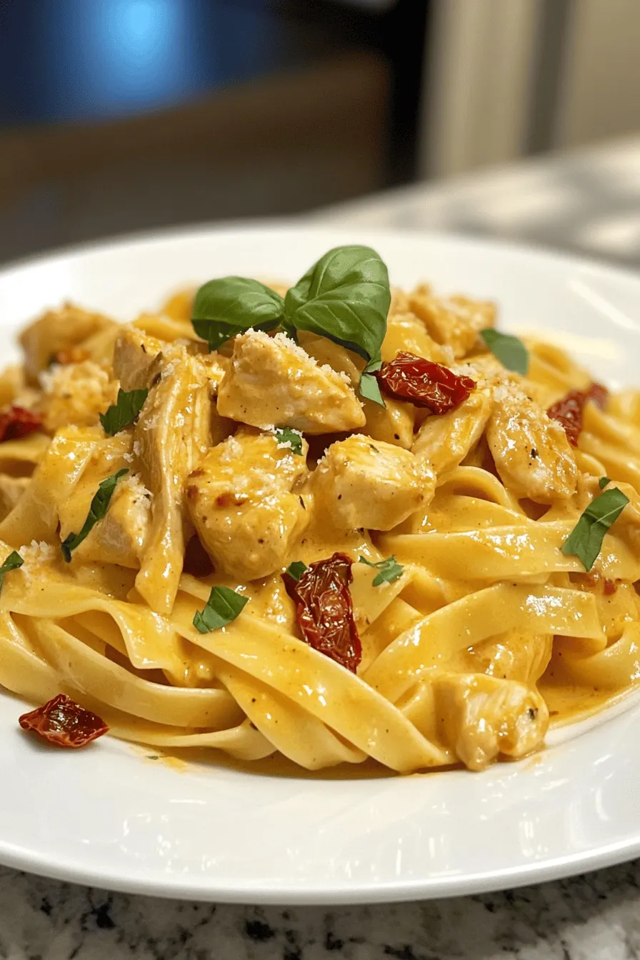 Creamy Sun Dried Tomato Chicken Pasta: A Culinary Delight