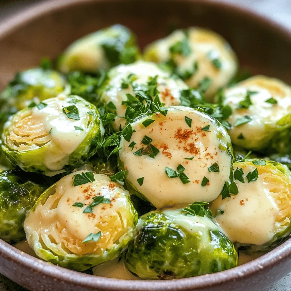 Creamy Garlic Parmesan Brussels Sprouts: A Culinary Delight