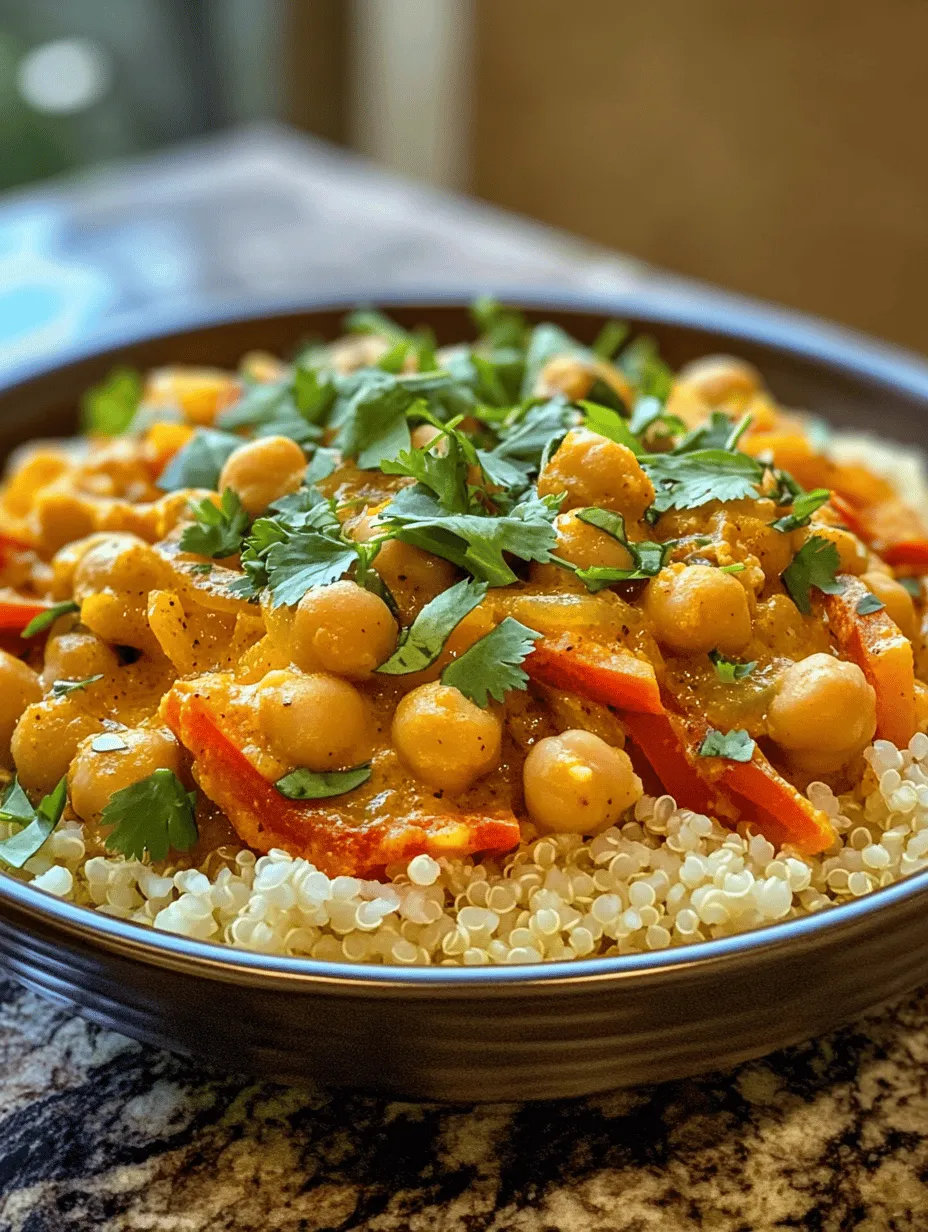 Creamy Coconut Chickpea Curry Delight: A Flavorful and Nutritious Meal