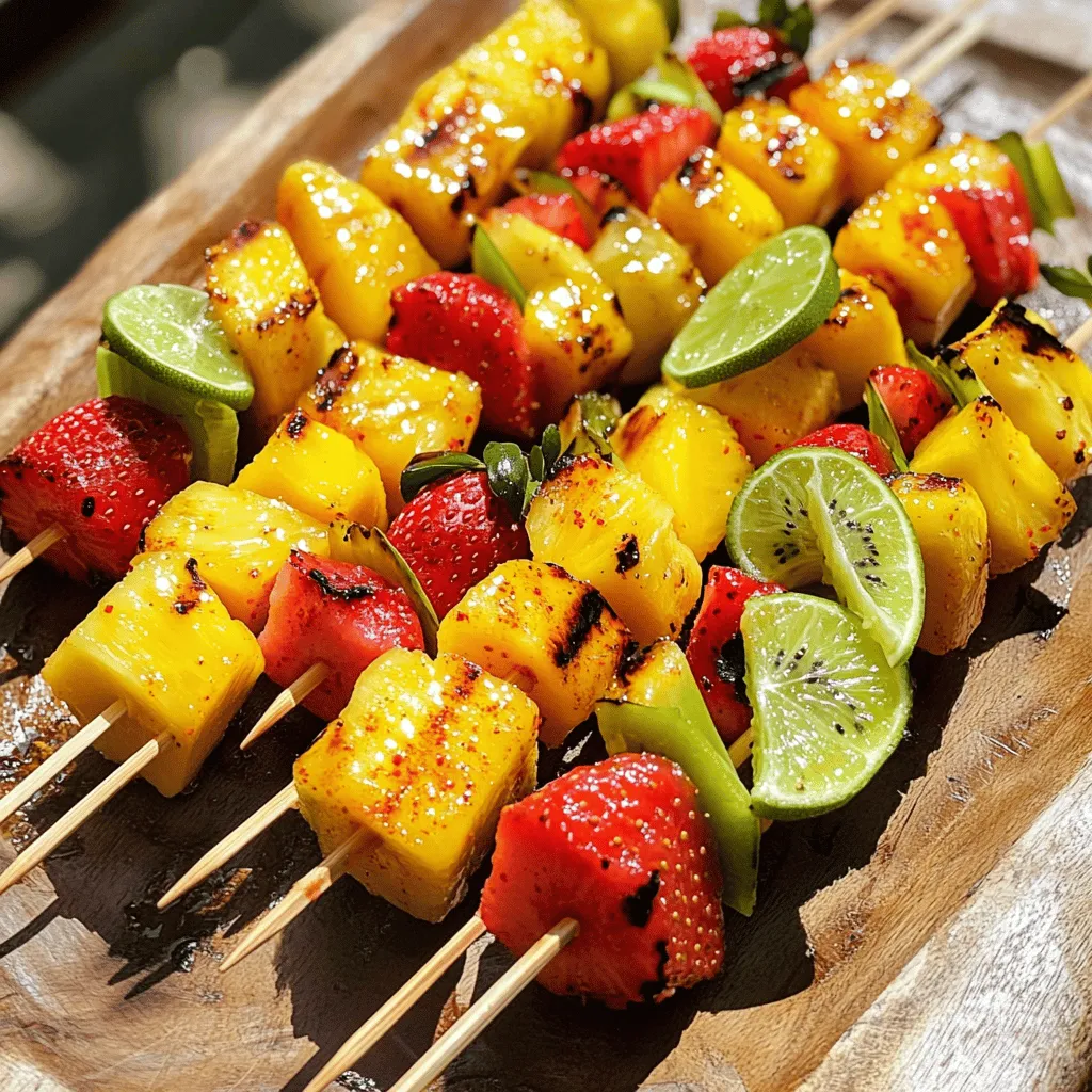 Chili Lime Fruit Skewers Fresh and Flavorful Treat