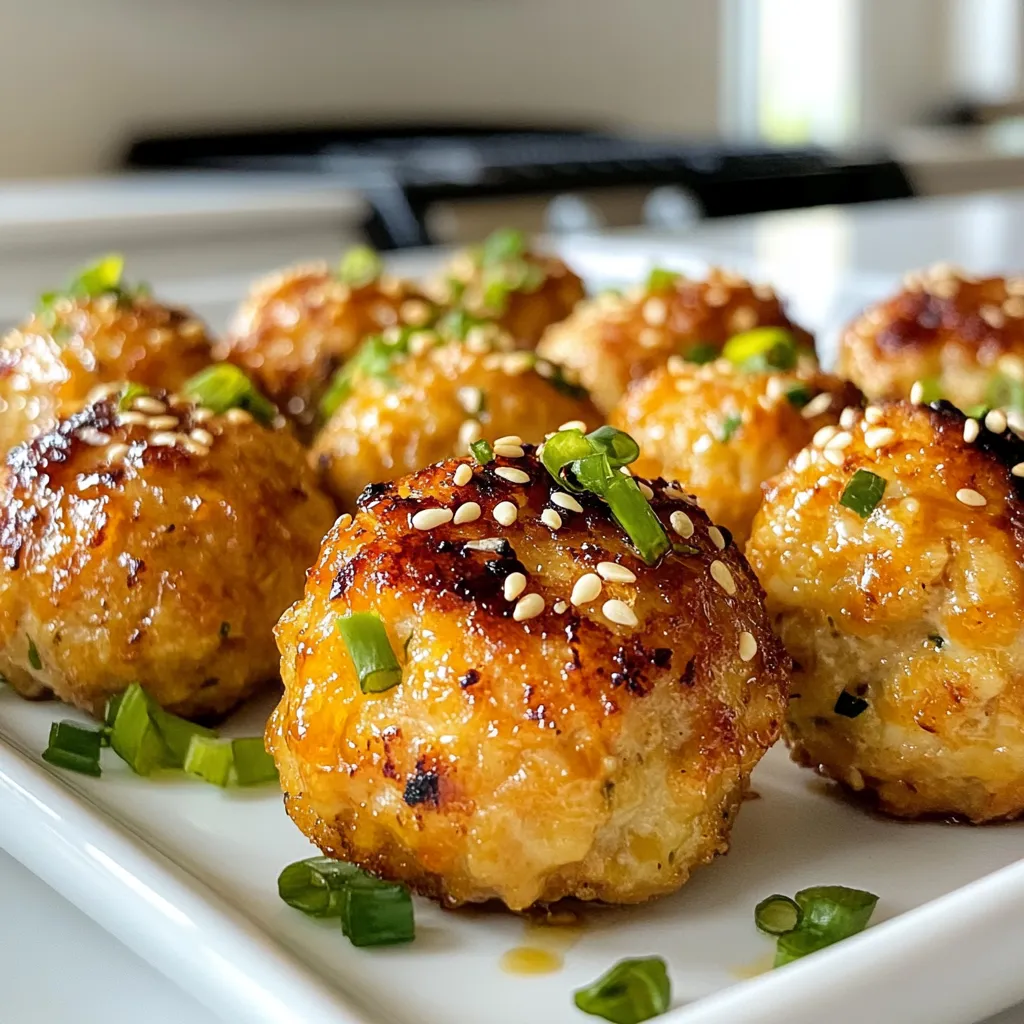 Savory Sesame Ginger Chicken Meatballs Easy Recipe