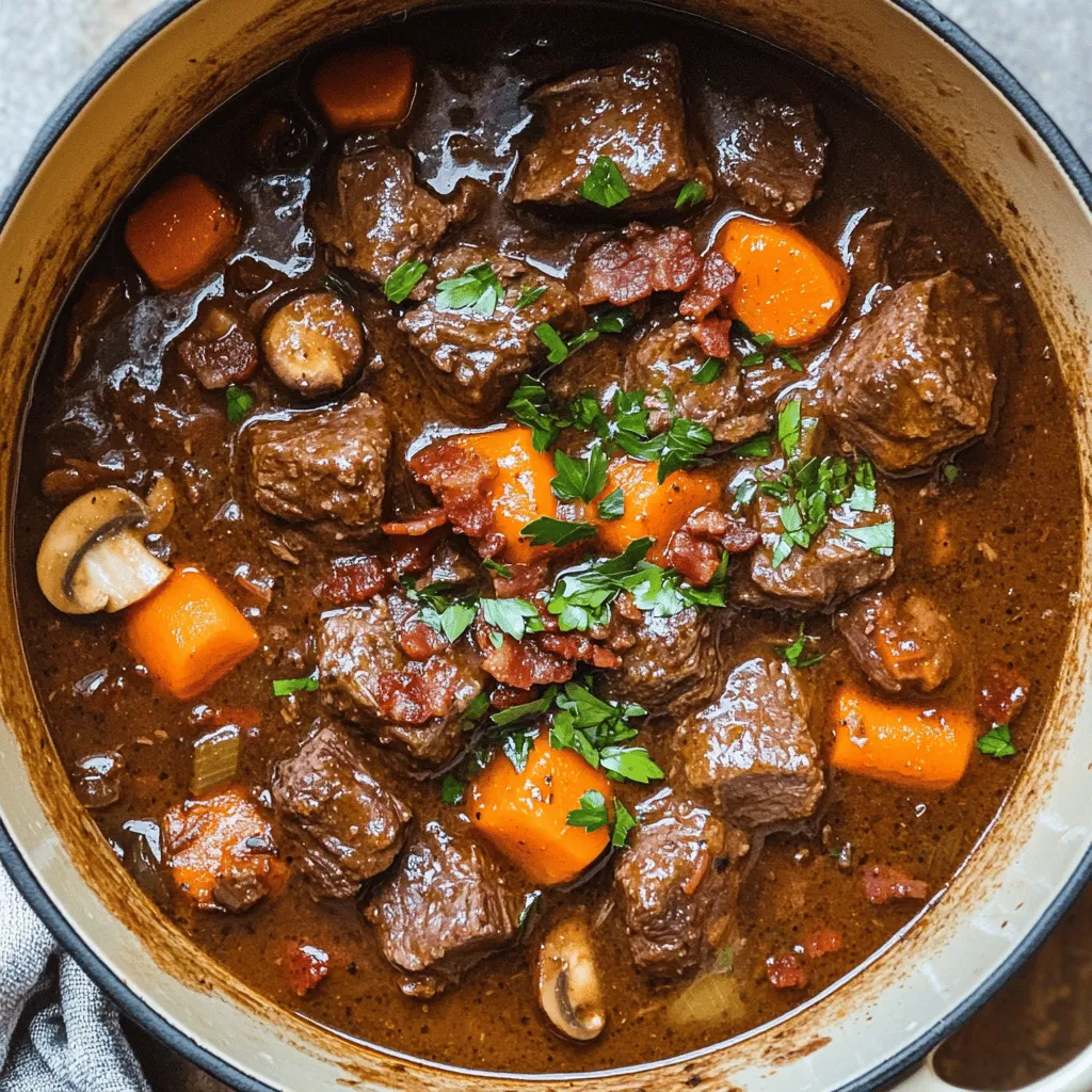 French Beef Bourguignon Flavorful and Hearty Stew