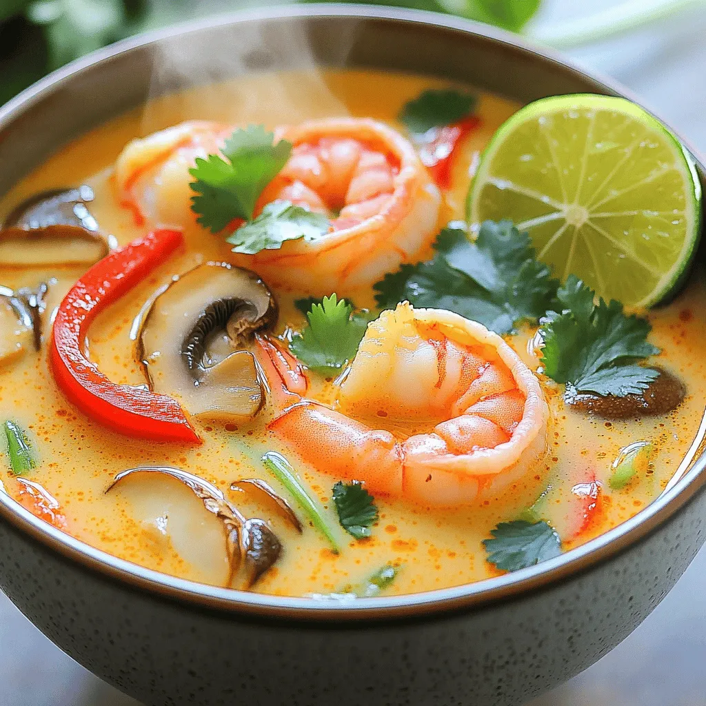 Thai Coconut Lime Shrimp Soup Flavorful and Easy Recipe