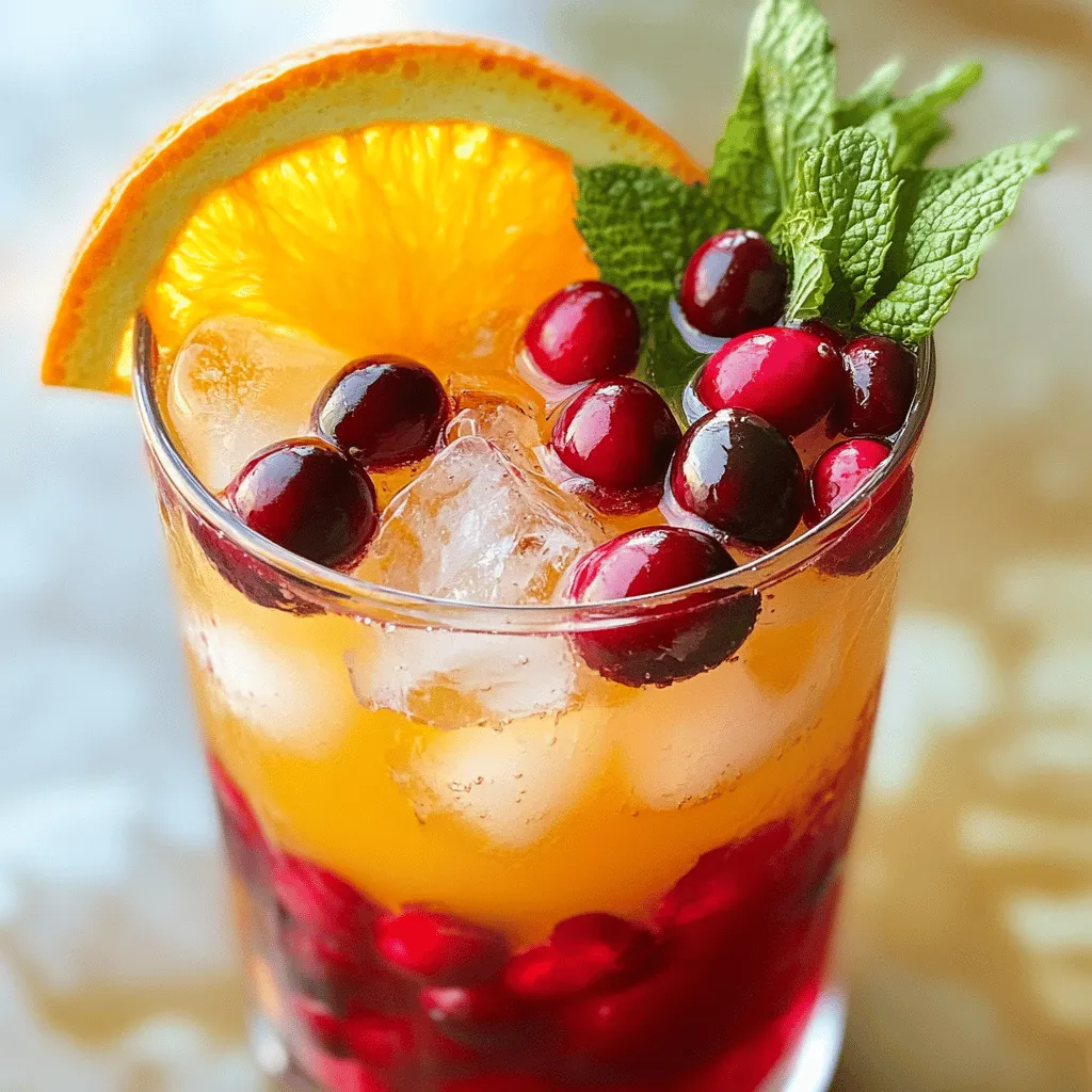 Cranberry Sunrise Mocktail: A Refreshing Non-Alcoholic Delight