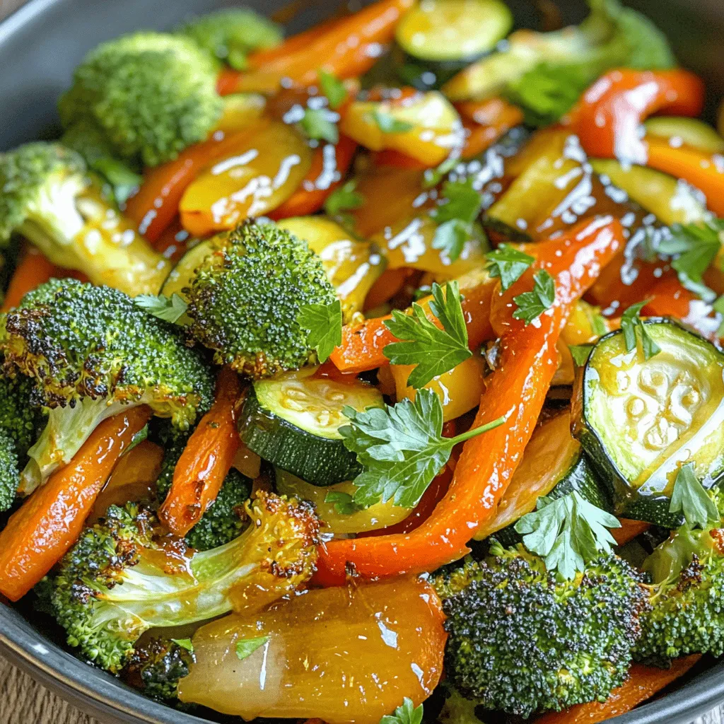 Honey Garlic Roasted Vegetables Tasty and Simple Dish