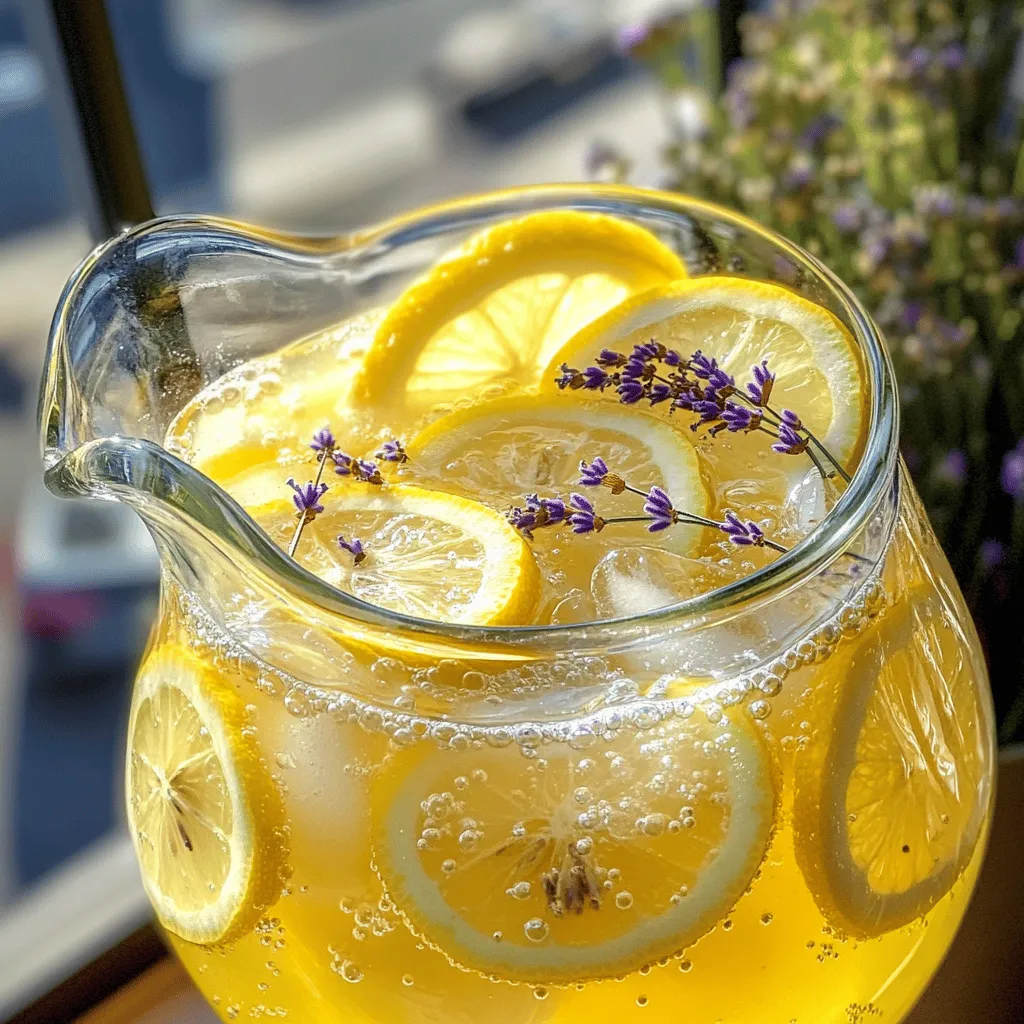 Sparkling Lavender Lemonade Refreshing Summer Drink