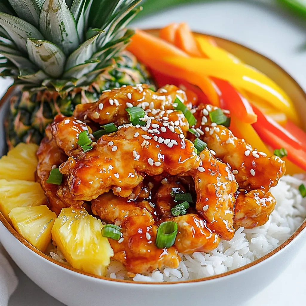Teriyaki Chicken Pineapple Bowls Flavorful and Easy Meal