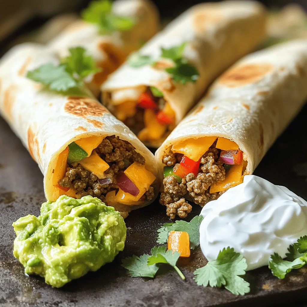 The Best Recipe for Cheesy Beef Wraps Delight