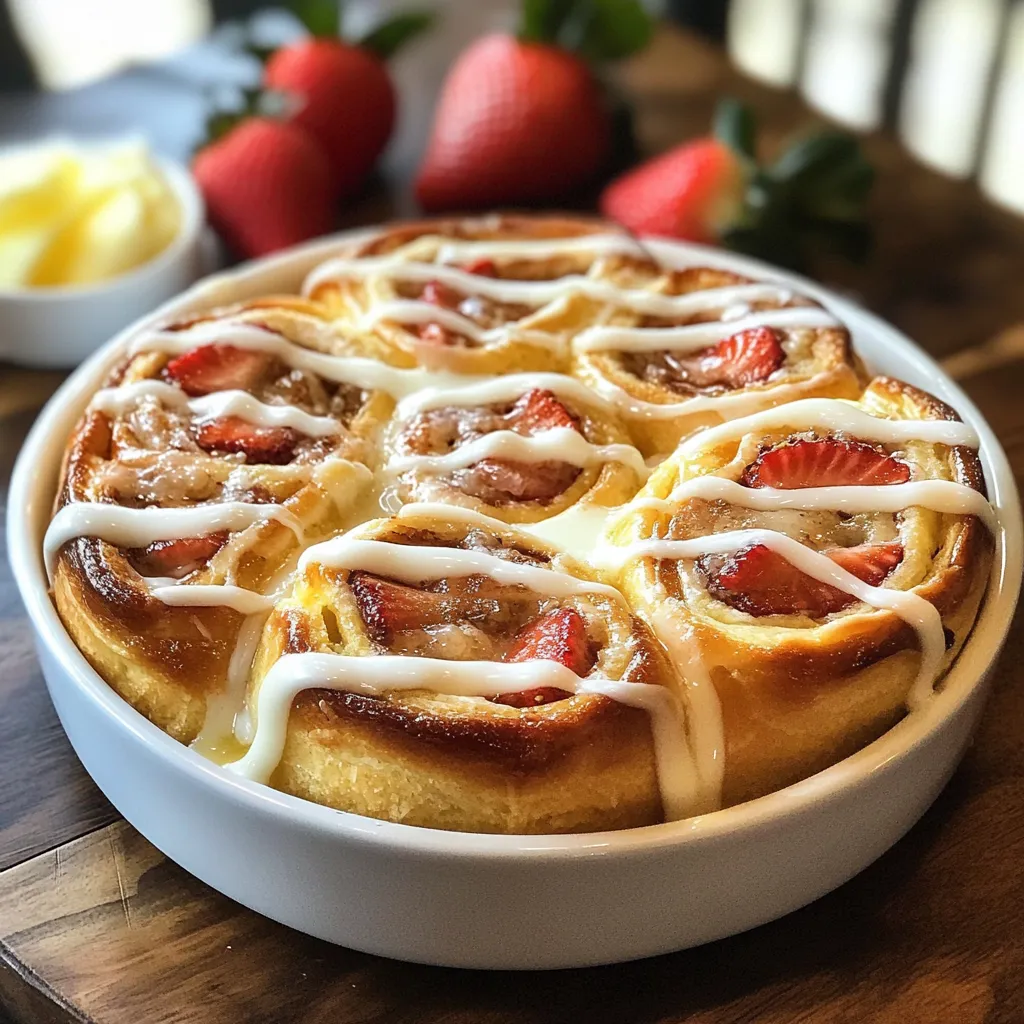 Strawberry Cheesecake Sweet Rolls Recipe