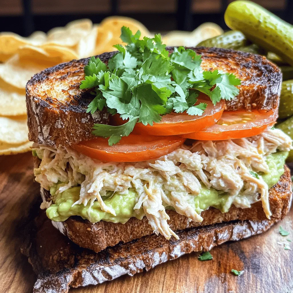 Chicken Avocado Melt Sandwich Flavorful and Tasty Treat