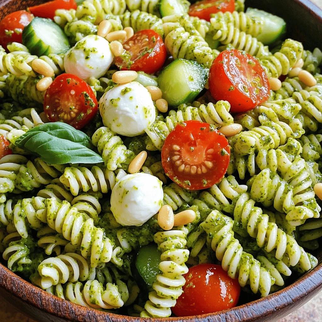 Creamy Basil Pesto Pasta Salad Simple Summer Dish