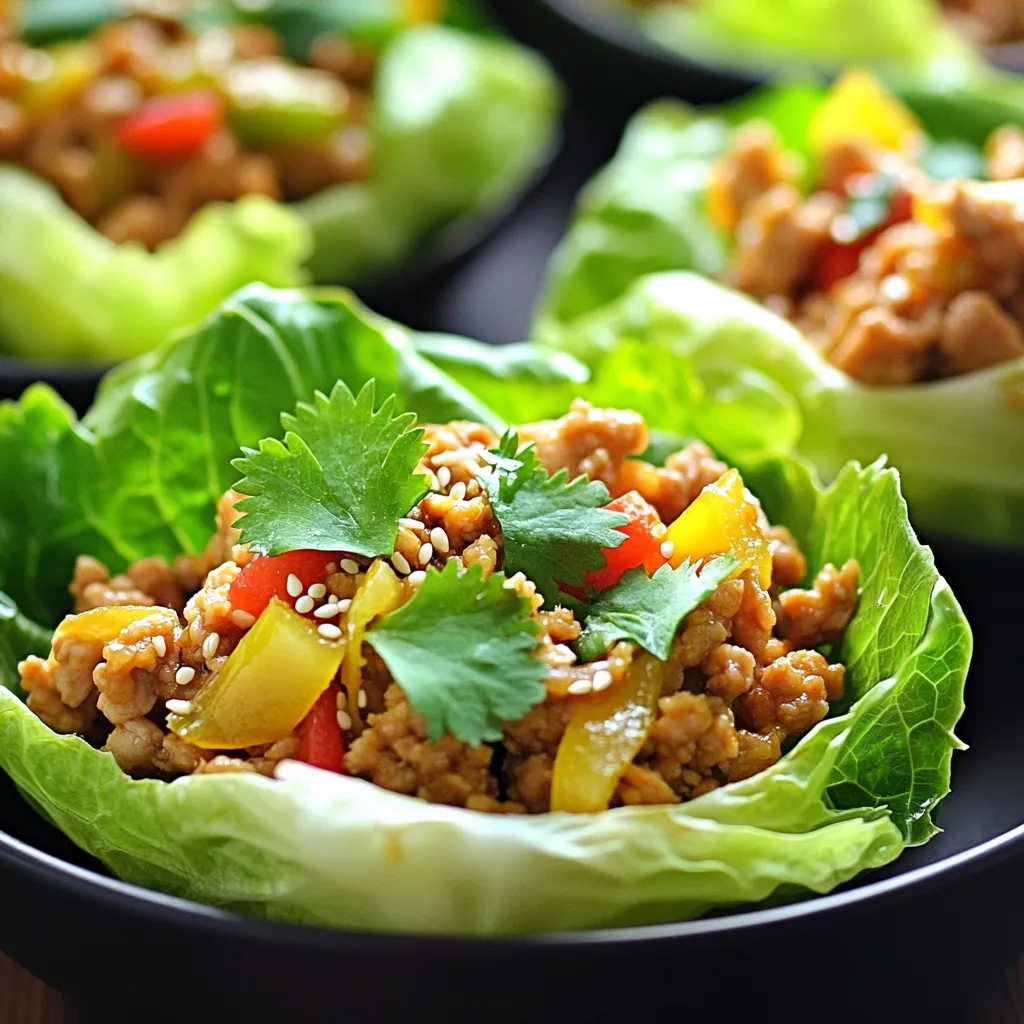 Savory Asian Chicken Lettuce Cups Quick and Easy Recipe