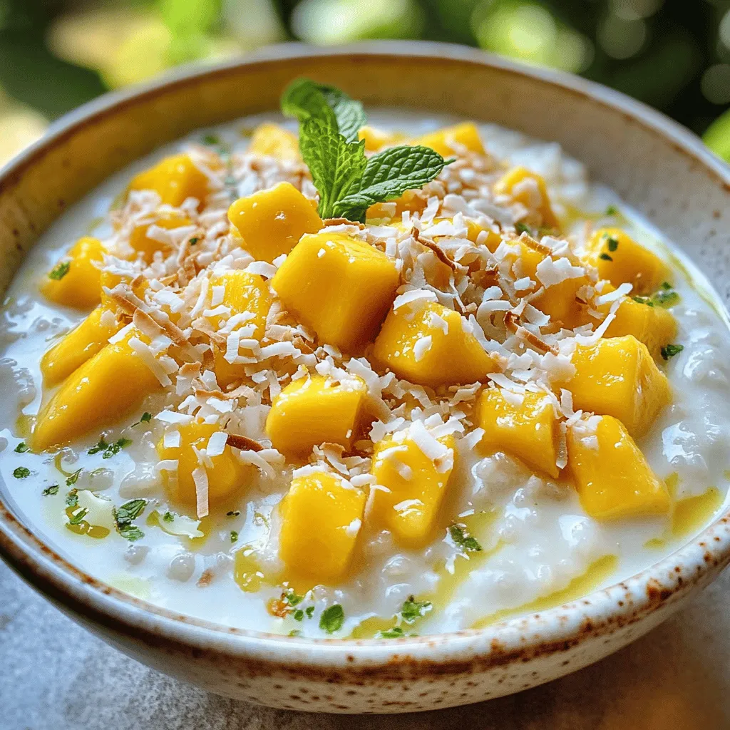 Mango Coconut Rice Pudding Simple and Creamy Treat