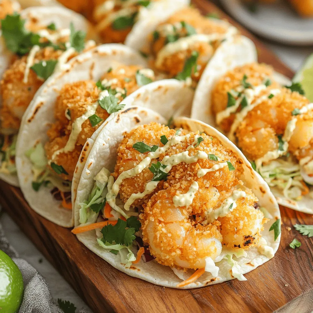 Crispy Air Fryer Bang Bang Shrimp Tacos Recipe