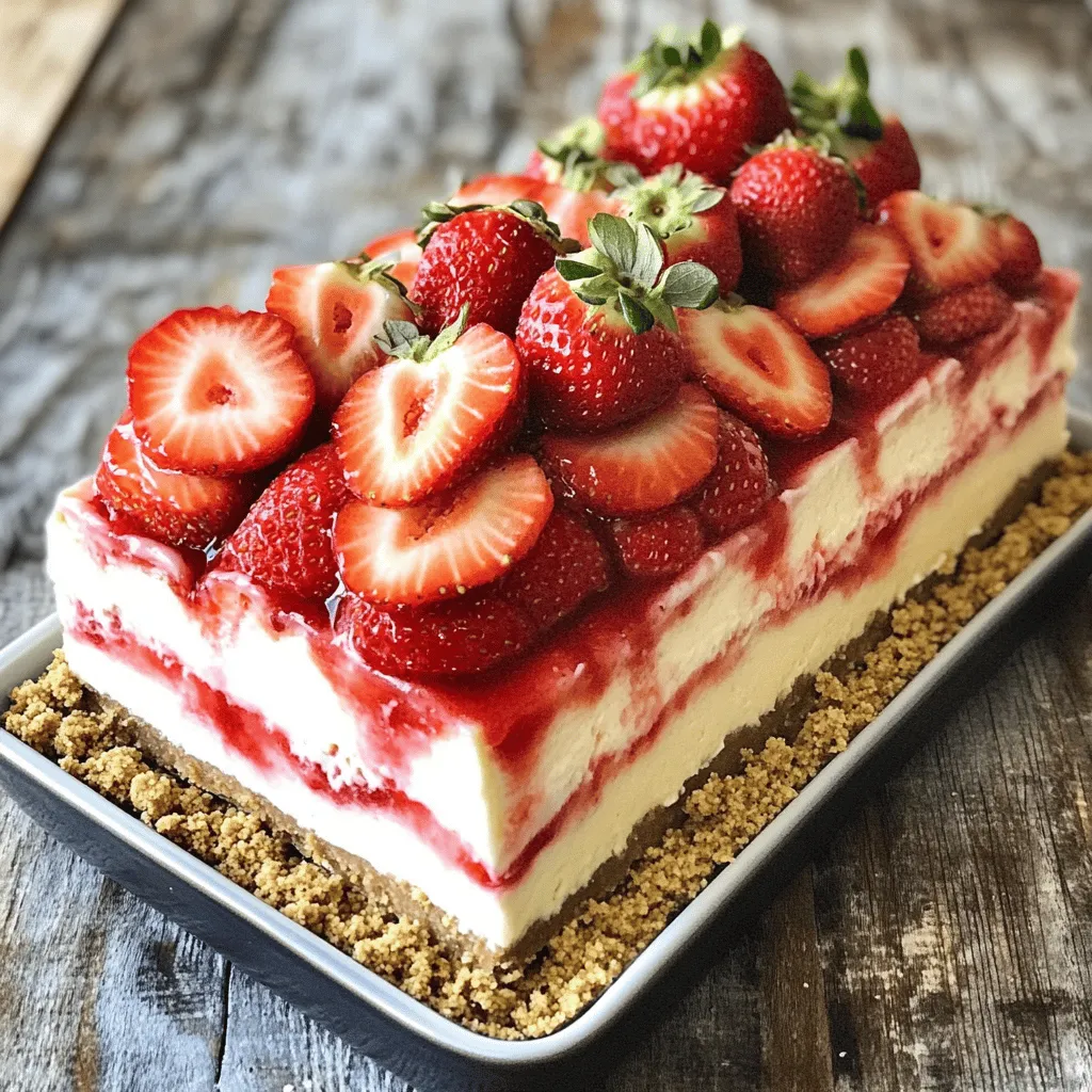 Strawberry Cheesecake Icebox Cake Delightful Treat